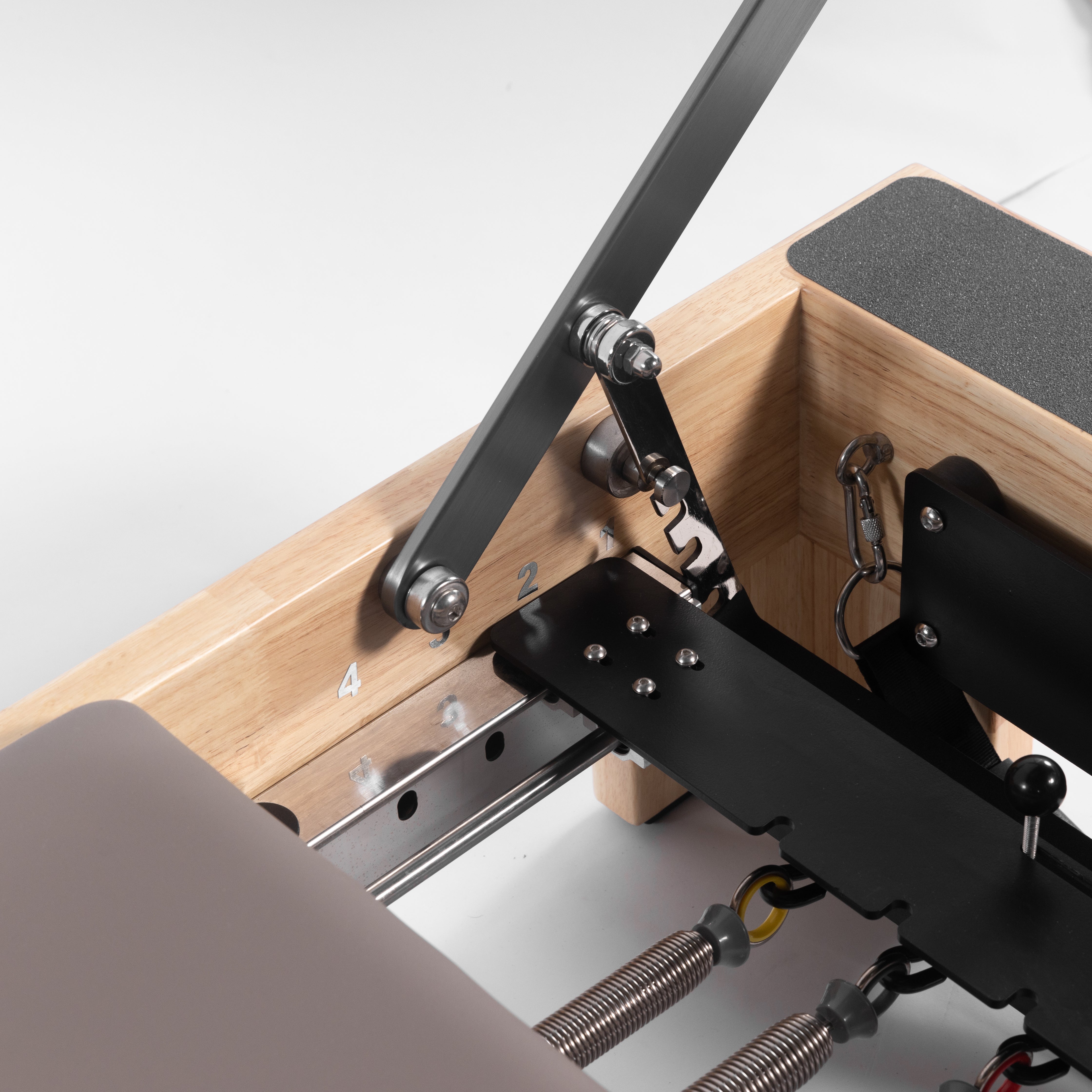 Maple wood non-folding Reformer in Mocha image 6